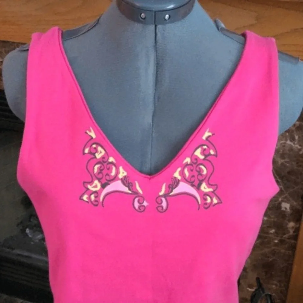 Y2K Vintage no boundaries  hot‎ pink tank top NWT